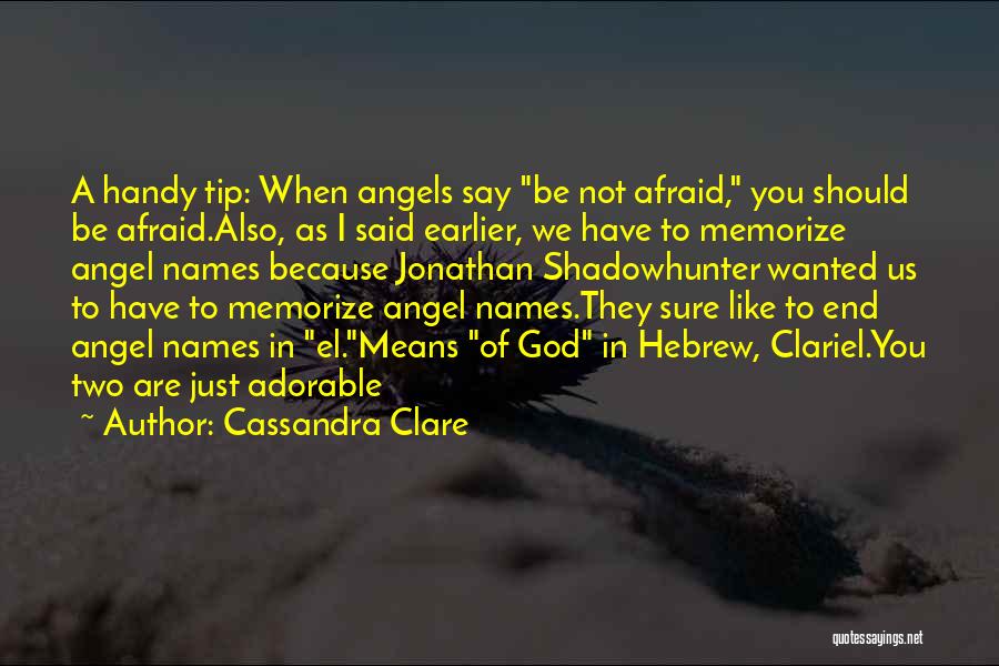 Shadowhunter Quotes By Cassandra Clare