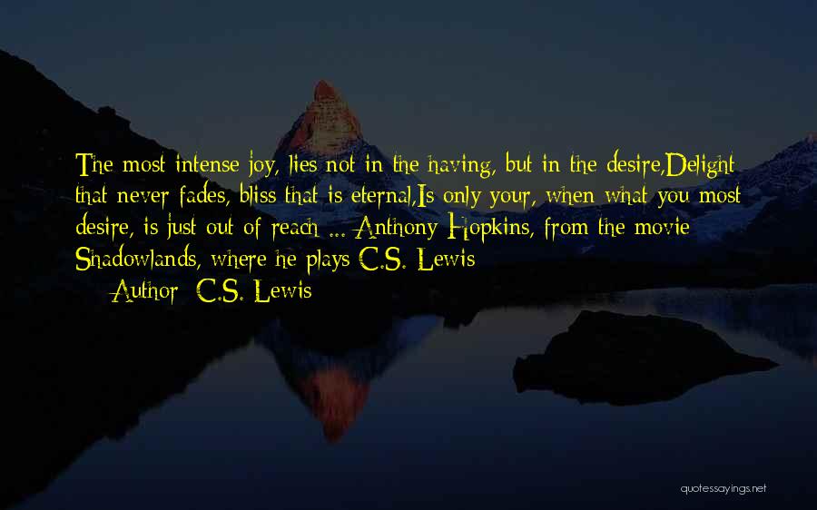 Shadowlands Lewis Quotes By C.S. Lewis