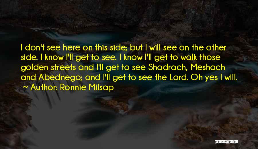 Shadrach Meshach And Abednego Quotes By Ronnie Milsap