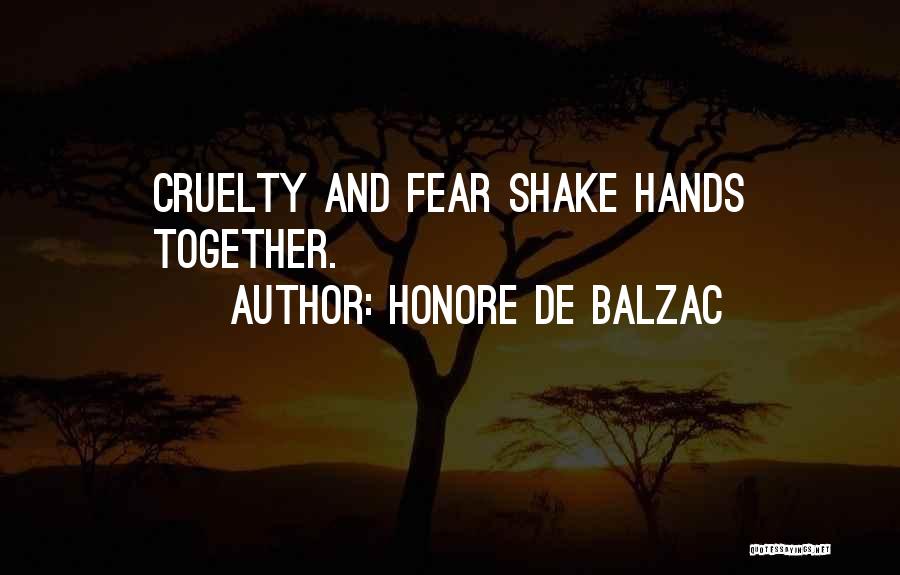 Shake Hands Quotes By Honore De Balzac