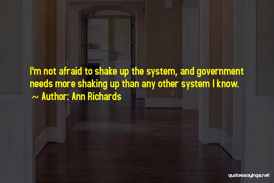 Shake Quotes By Ann Richards