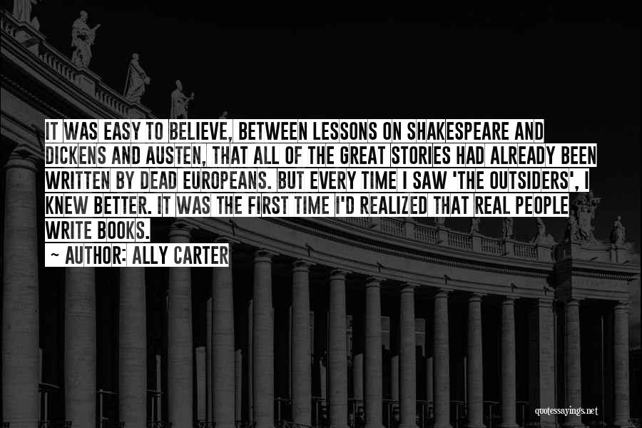 Shakespeare On Time Quotes By Ally Carter