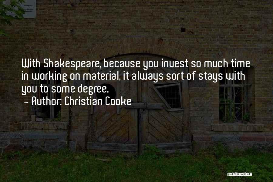 Shakespeare On Time Quotes By Christian Cooke