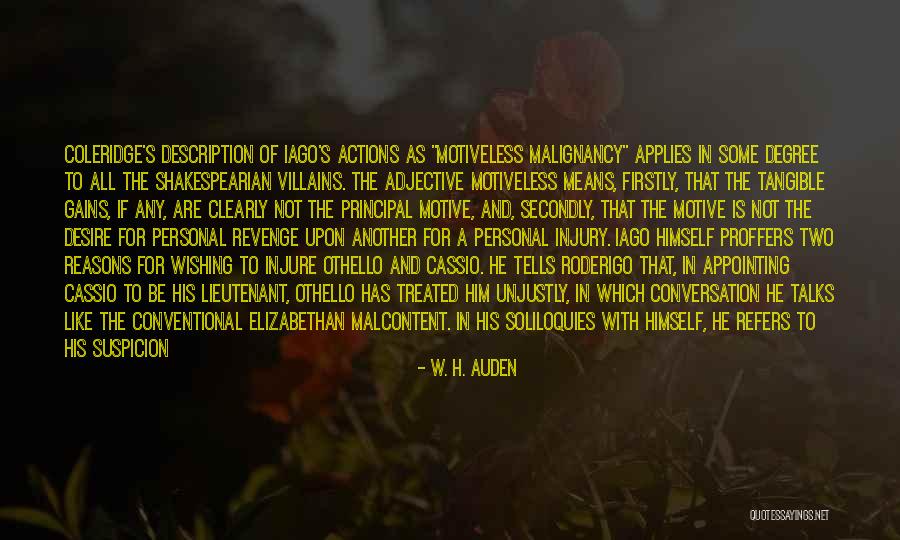 Shakespeare Revenge Quotes By W. H. Auden Shakespeare Revenge Quotes By W. H. Auden
