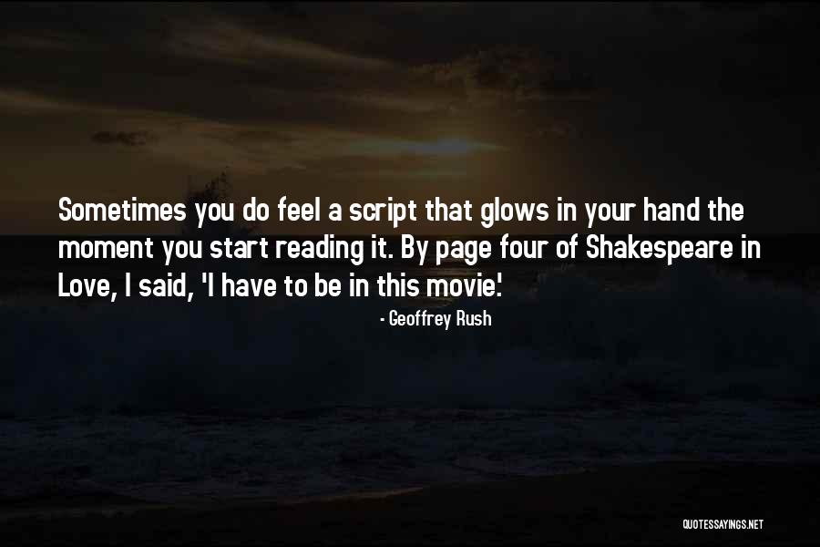 Shakespeare Said Quotes By Geoffrey Rush Shakespeare Said Quotes By Geoffrey Rush