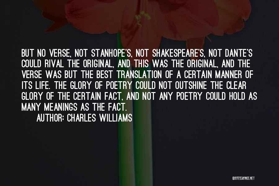 Shakespeare's Life Quotes By Charles Williams