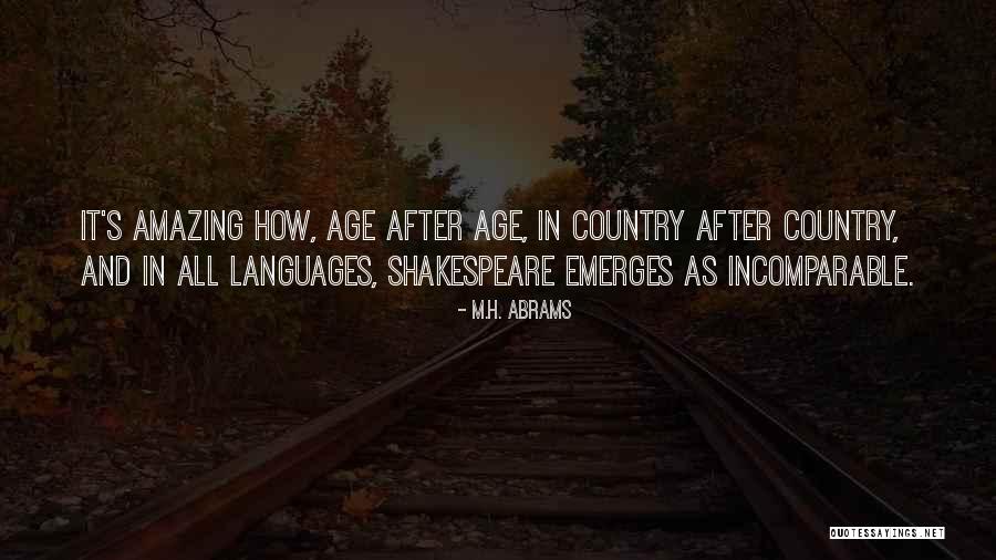 Shakespeare's Quotes By M.H. Abrams Shakespeare's Quotes By M.H. Abrams
