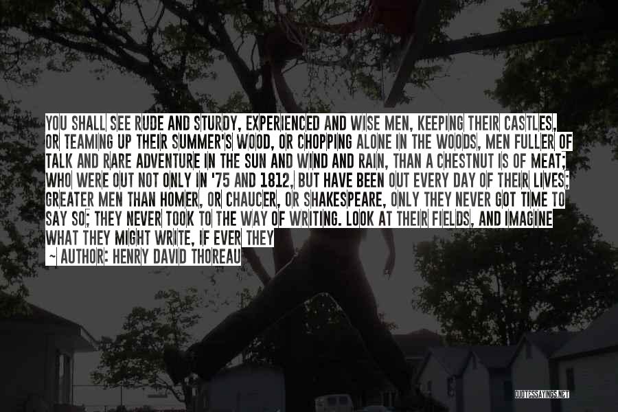 Shakespeare's Work Quotes By Henry David Thoreau