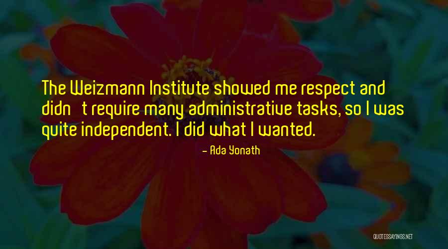 Shakman Settlement Quotes By Ada Yonath Shakman Settlement Quotes By Ada Yonath