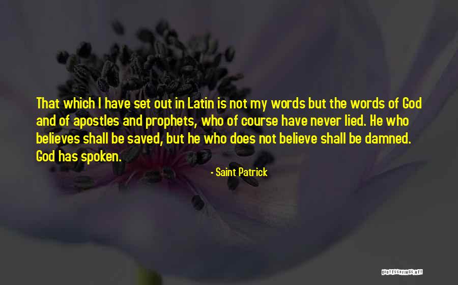 Shall Be Saved Quotes By Saint Patrick Shall Be Saved Quotes By Saint Patrick