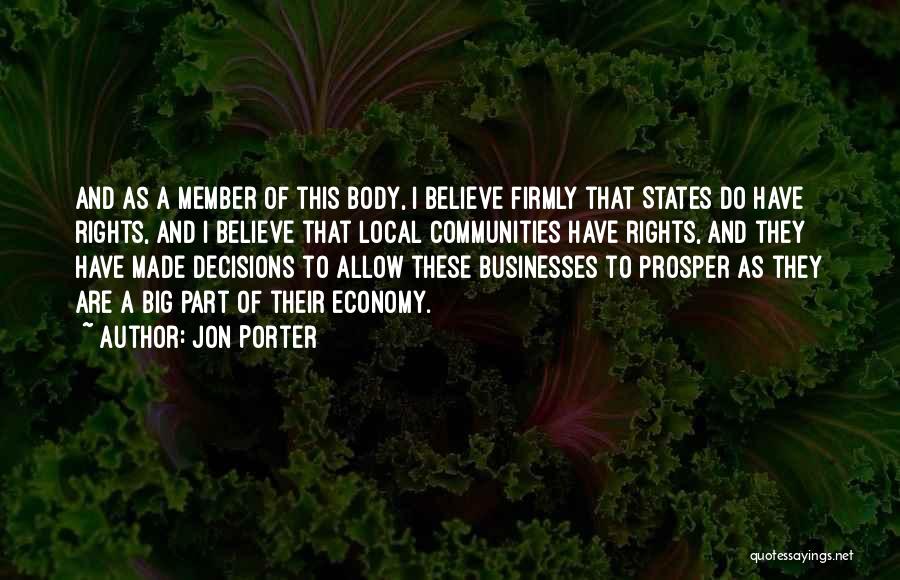 Shall Prosper Quotes By Jon Porter