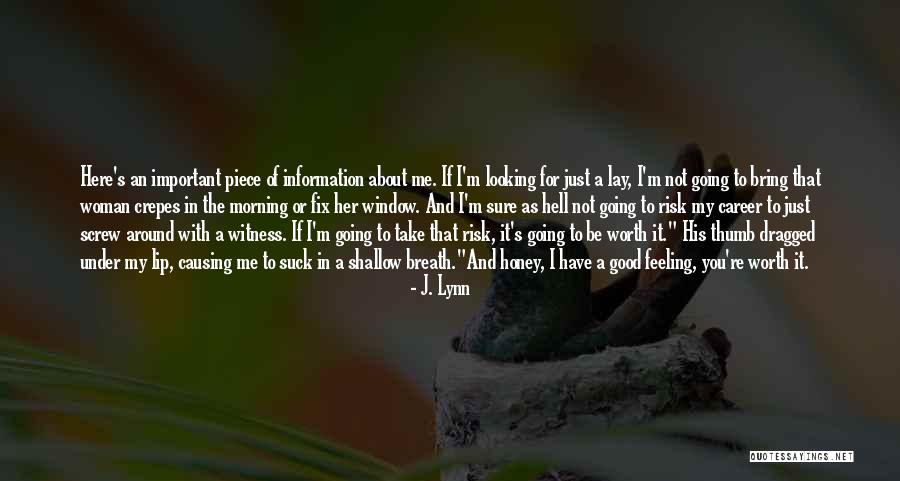 Shallow Good Quotes By J. Lynn Shallow Good Quotes By J. Lynn