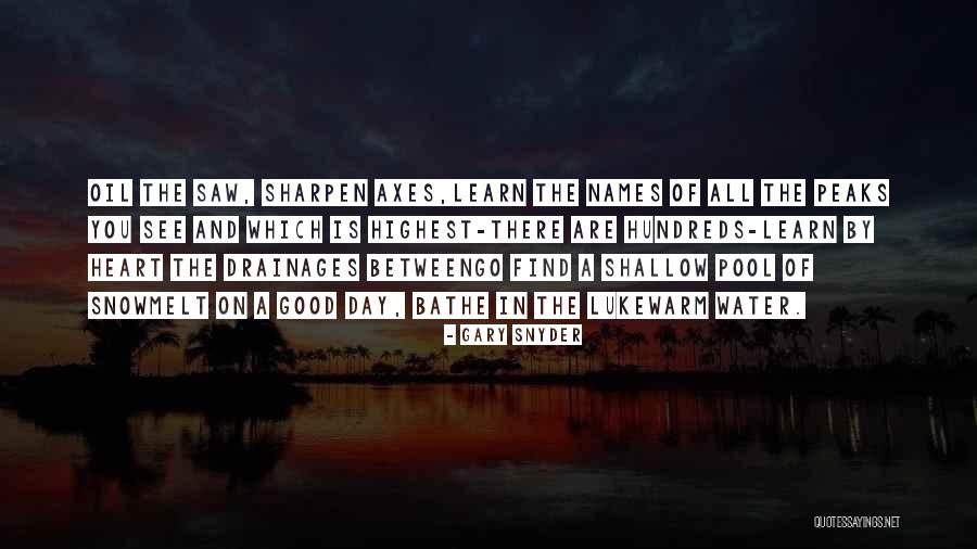 Shallow Water Quotes By Gary Snyder Shallow Water Quotes By Gary Snyder
