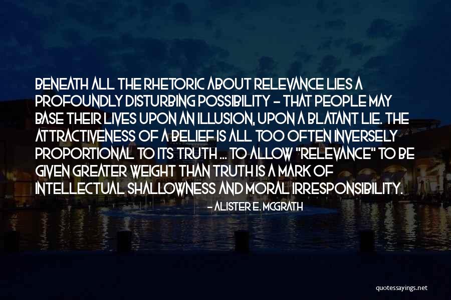 Shallowness Quotes By Alister E. McGrath