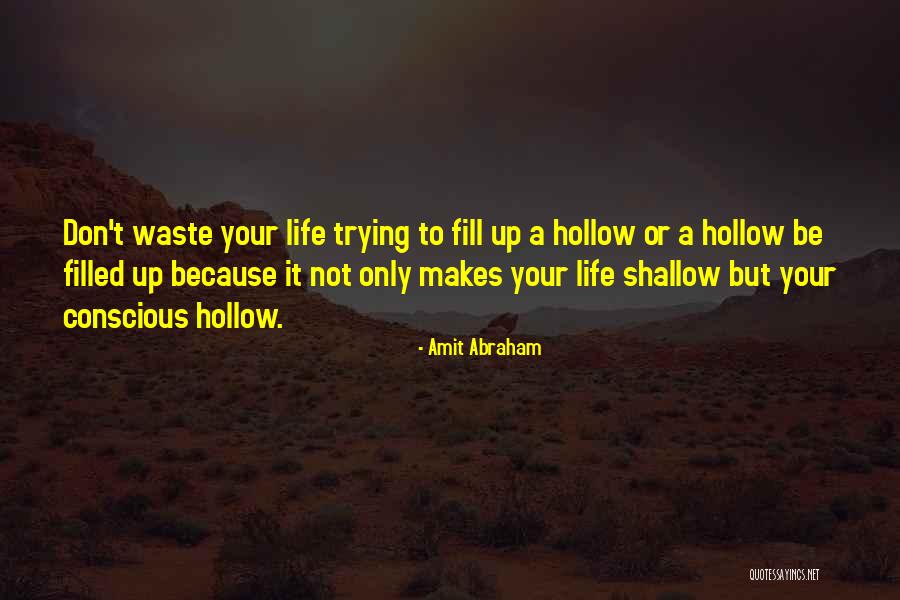 Shallowness Quotes By Amit Abraham