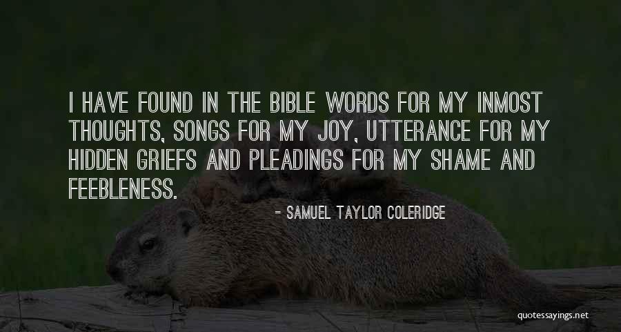 Shame In Bible Quotes By Samuel Taylor Coleridge Shame In Bible Quotes By Samuel Taylor Coleridge