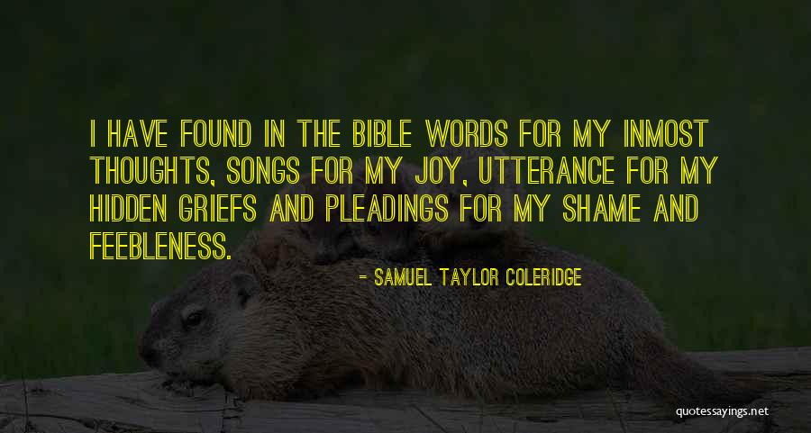 Shame In The Bible Quotes By Samuel Taylor Coleridge Shame In The Bible Quotes By Samuel Taylor Coleridge