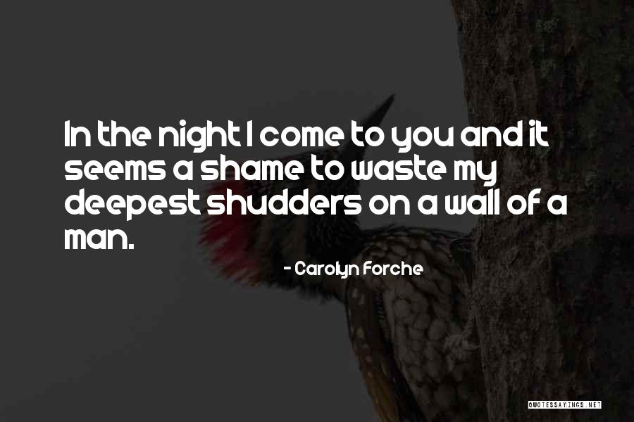 Shame In You Quotes By Carolyn Forche Shame In You Quotes By Carolyn Forche