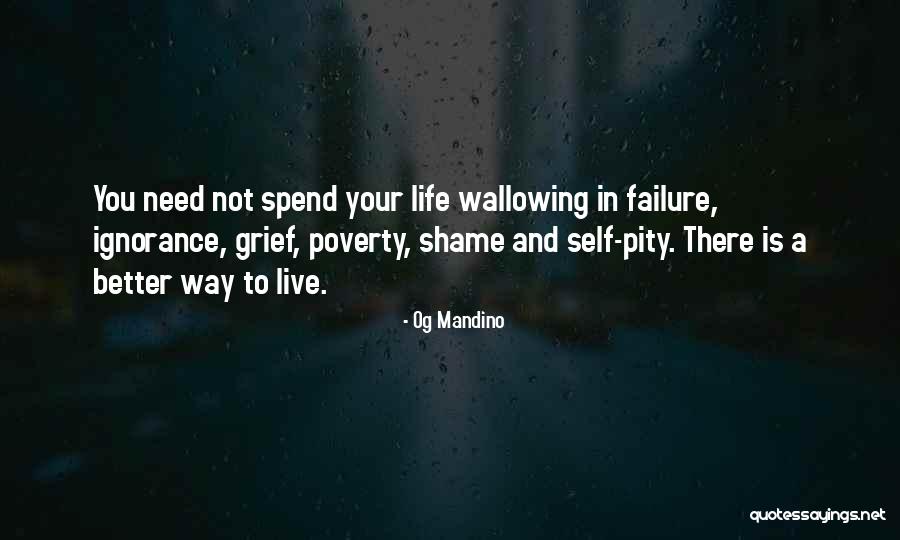 Shame In You Quotes By Og Mandino