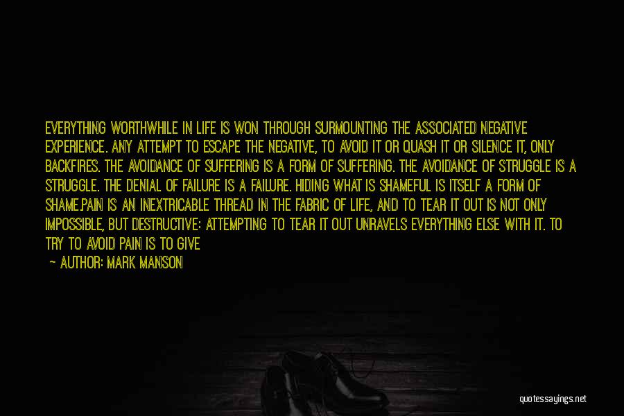 Shameful Life Quotes By Mark Manson