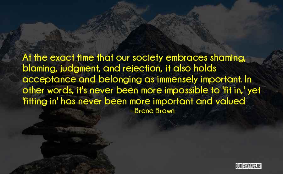 Shaming Others Quotes By Brene Brown