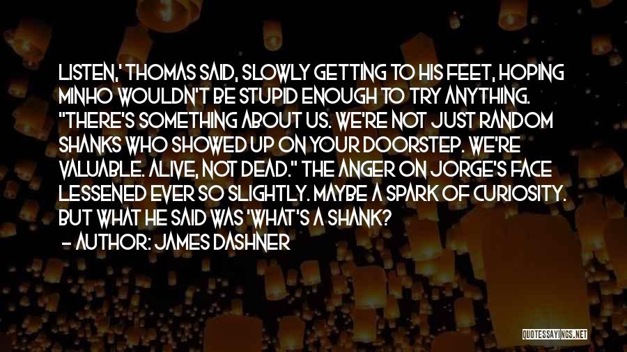 Shanks Quotes By James Dashner Shanks Quotes By James Dashner