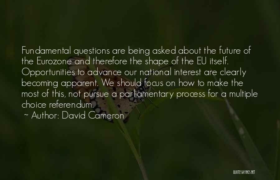 Shape Future Quotes By David Cameron