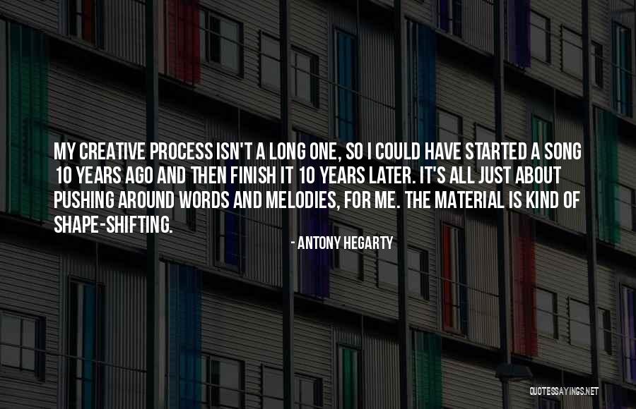 Shape Shifting Quotes By Antony Hegarty