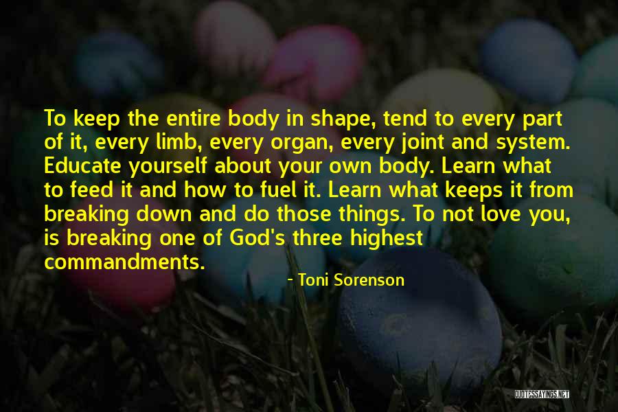 Shape Your Body Quotes By Toni Sorenson Shape Your Body Quotes By Toni Sorenson