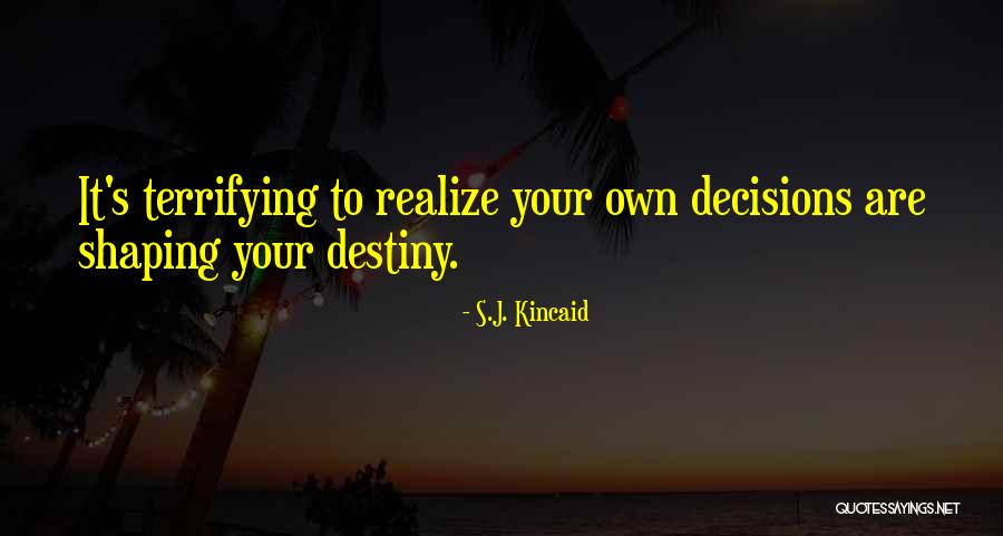 Shaping Destiny Quotes By S.J. Kincaid