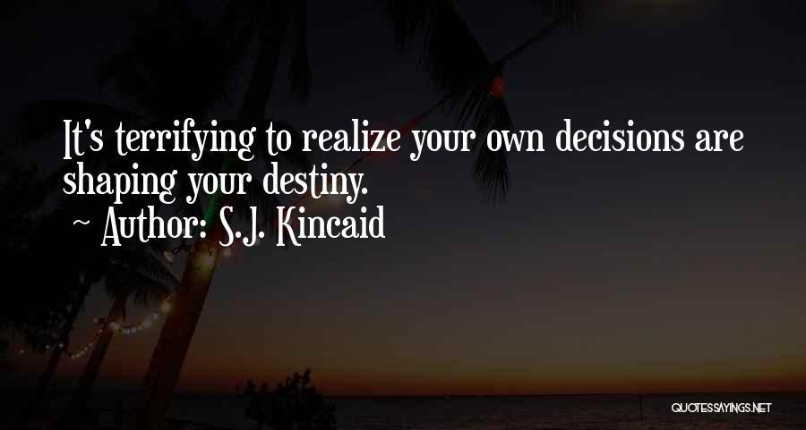 Shaping Your Destiny Quotes By S.J. Kincaid