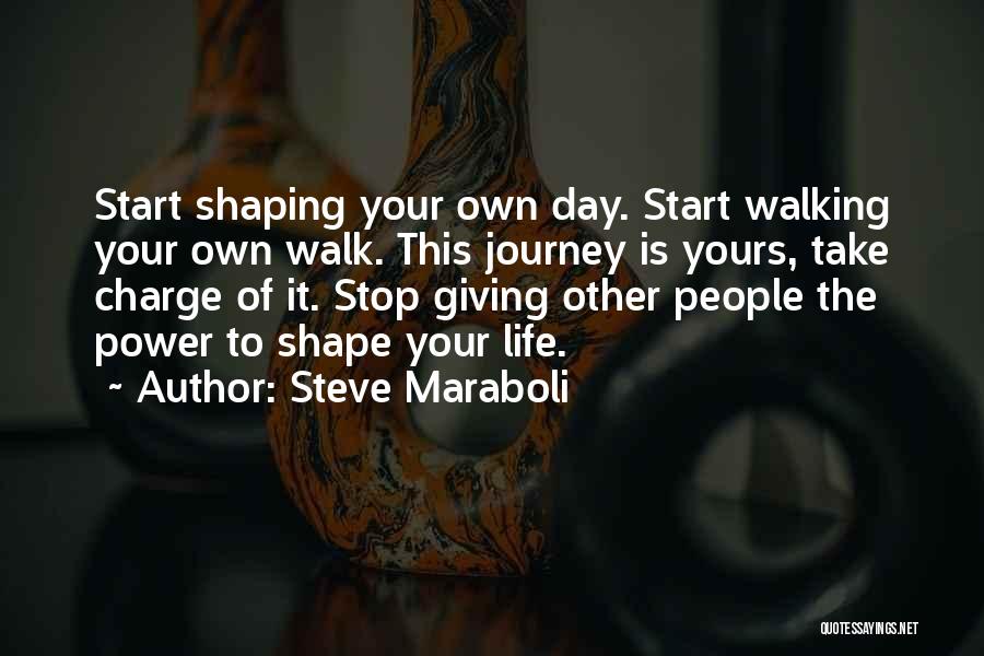 Shaping Your Life Quotes By Steve Maraboli