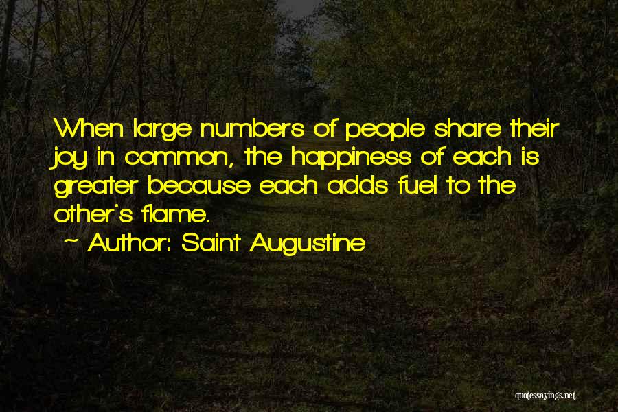 Share Happiness Quotes By Saint Augustine