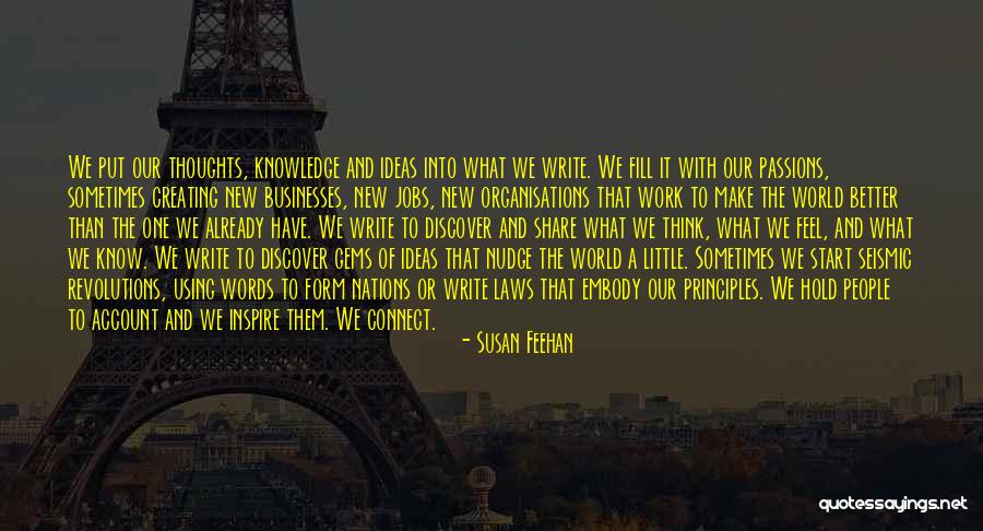 Share Ideas Quotes By Susan Feehan Share Ideas Quotes By Susan Feehan
