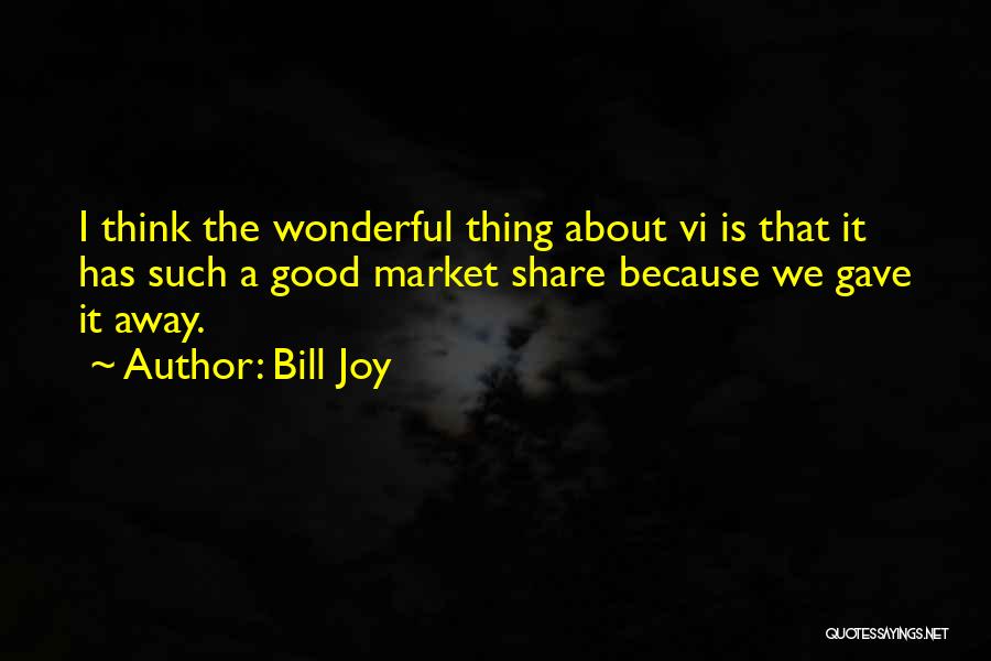 Share Market Quotes By Bill Joy