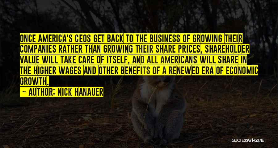 Share Prices Quotes By Nick Hanauer