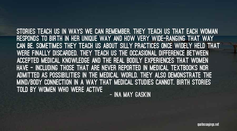 Shared Knowledge Quotes By Ina May Gaskin