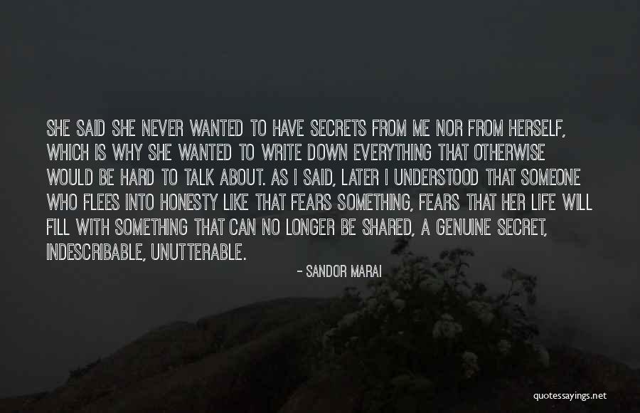 Shared Life Quotes By Sandor Marai Shared Life Quotes By Sandor Marai