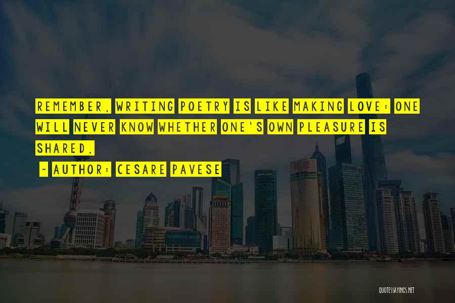 Shared Love Quotes By Cesare Pavese