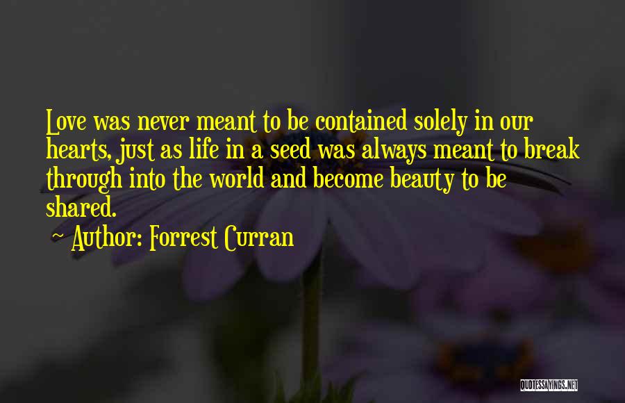 Shared Love Quotes By Forrest Curran