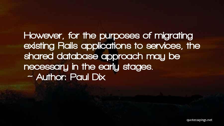 Shared Services Quotes By Paul Dix