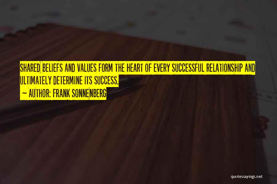 Shared Values Quotes By Frank Sonnenberg