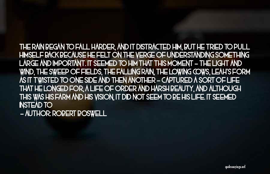 Shared Vision Quotes By Robert Boswell