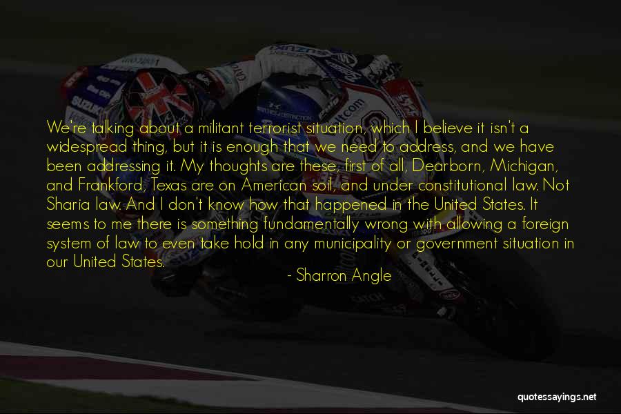 Sharia Quotes By Sharron Angle Sharia Quotes By Sharron Angle