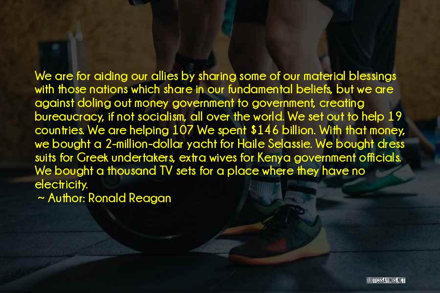 Sharing And Helping Others Quotes By Ronald Reagan
