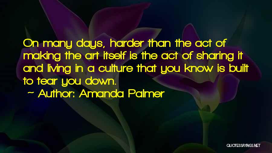 Sharing Art Quotes By Amanda Palmer