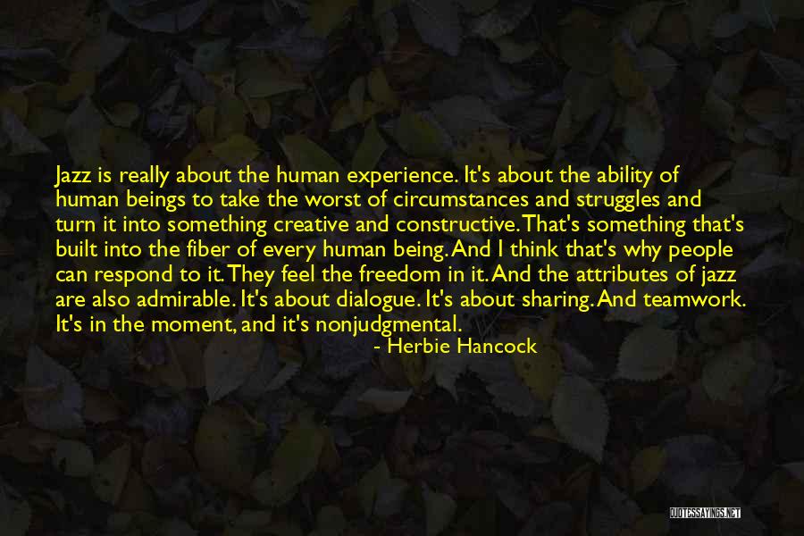 Sharing Experience Quotes By Herbie Hancock Sharing Experience Quotes By Herbie Hancock
