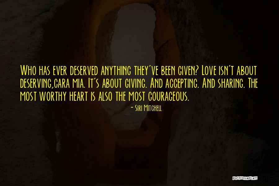 Sharing Giving Quotes By Siri Mitchell Sharing Giving Quotes By Siri Mitchell