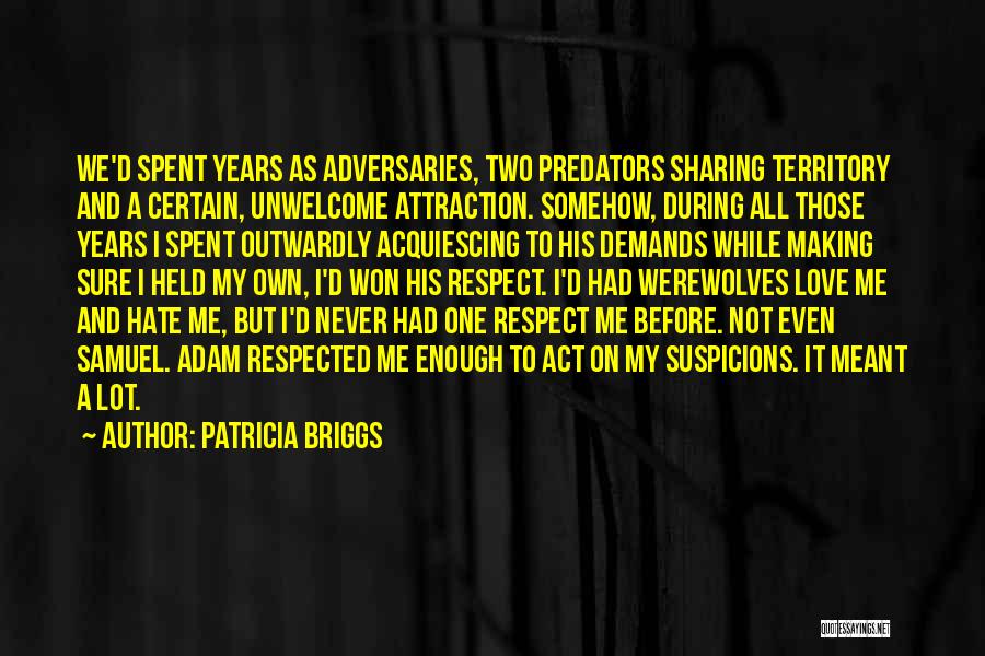 Sharing Love Quotes By Patricia Briggs