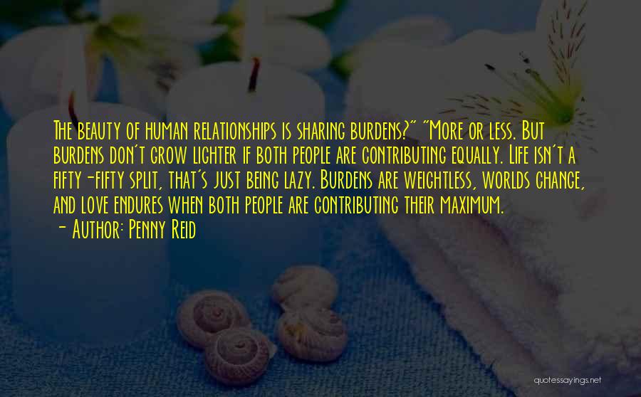 Sharing Love Quotes By Penny Reid